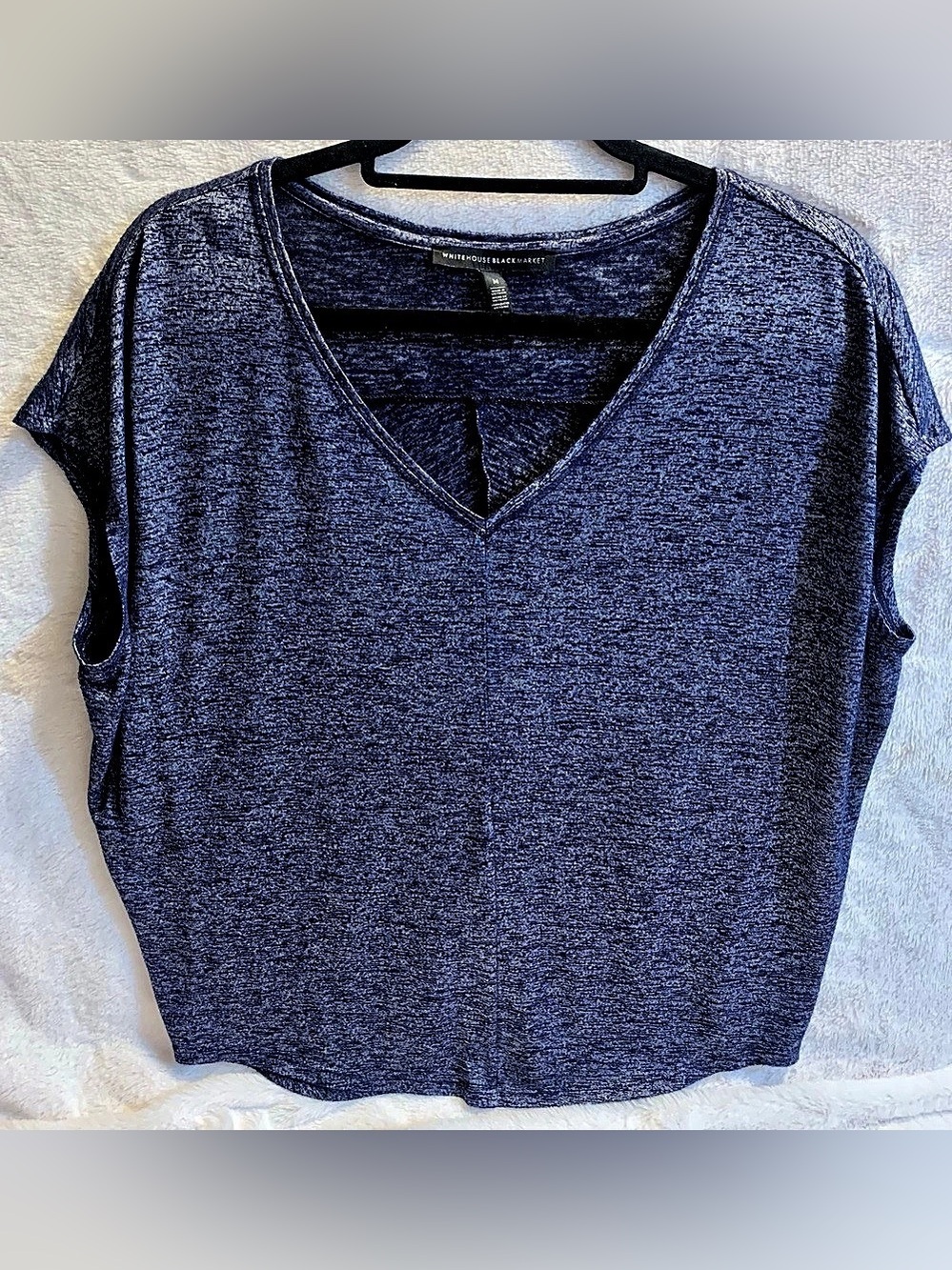 White House Black Market V-Neck Short Sleeve Dolman Top